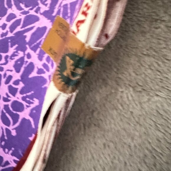 Real Holland Wax Print Fabric 100% Cotton 6 Yrds Purple Floral Original Holland - Picture 6 of 7